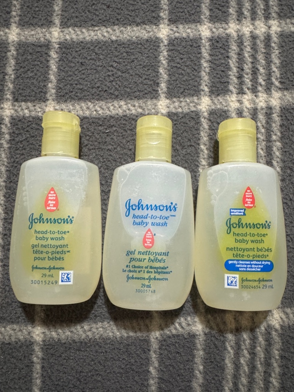 Johnson’s Head-to-Toe Baby Wash - Travel Size (29 ml) Set of 3